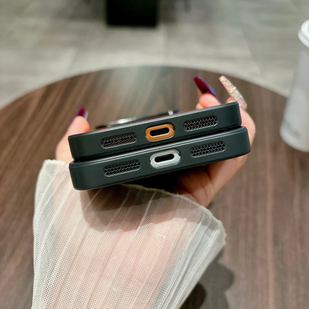 Funda de teléfono con diseño de ciervo de cuero PU de lujo para iPhone 17 Air 16E 15 14 Plus 13 12 11 17 Pro Max para cubierta de carga inalámbrica Magsafe - imagen 5