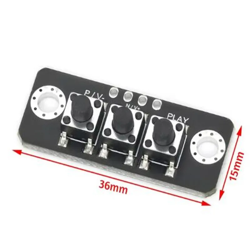 Módulo de botón independiente de 3/4/5 bits, módulo de botón externo MCU, placa de botón Micro interruptor para placa de botón amplificador de potencia BT - imagen 4