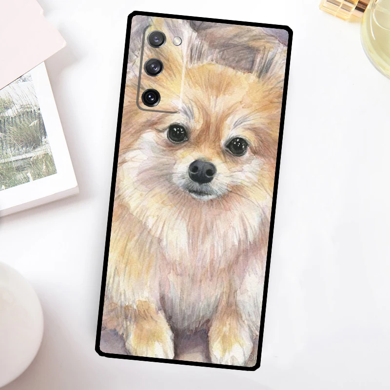 Funda de teléfono con perro de acuarela de Pomerania para Samsung Galaxy S23, S24 Ultra, S22, S20, S21, FE, Note 20, 10, S8, S9, S10 Plus - imagen 5
