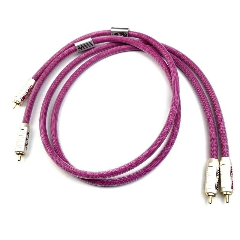 Cable RCA de alta fidelidad, enchufe RCA chapado en oro, HTP1 PRO RCA XLO, cable de interconexión de audio, amplificador de CD, reproductor de DVD, altavoz, cable RCA