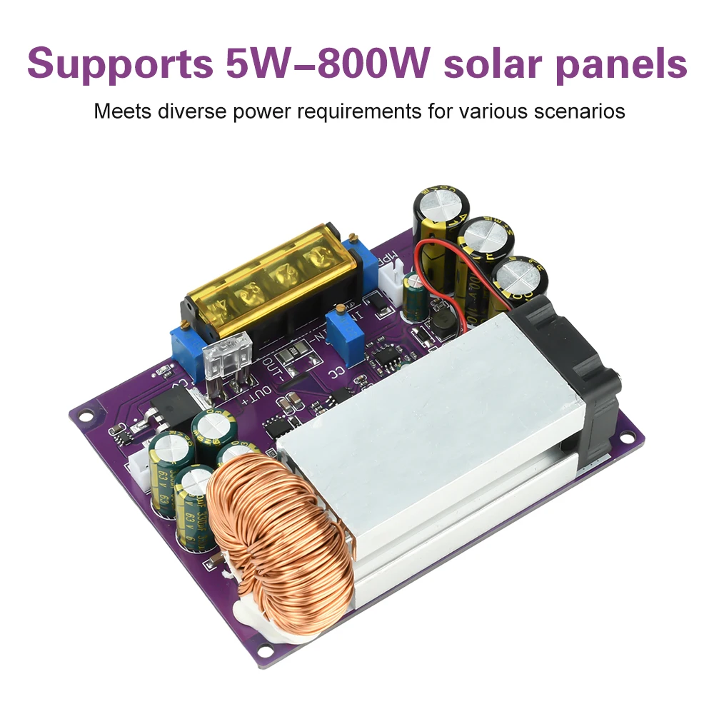 Módulo reductor ajustable DC 18-90V 800W controlador de carga Solar MPPT 0-25A convertidor Buck DC-DC para baterías de iones de litio - imagen 2