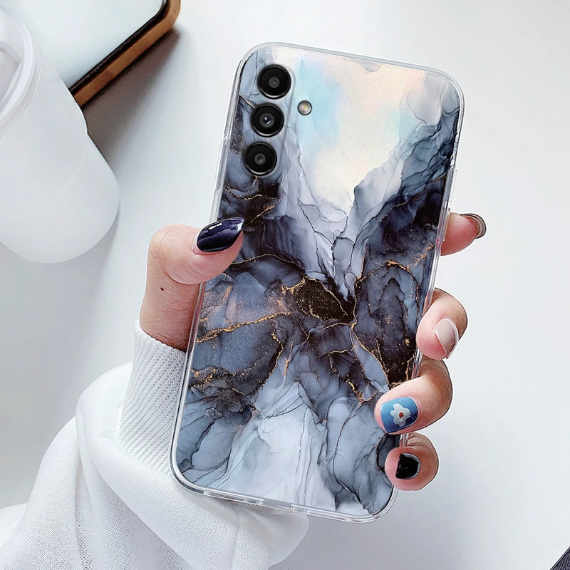 Para Samsung Galaxy S23 S24 FE Plus Ultra S23 + Funda de teléfono flores Funda trasera de silicona suave Funda de teléfono Coque Funda TPU transparente - imagen 5