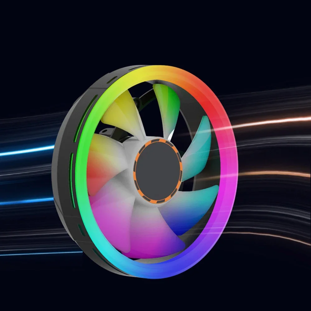 Enfriador de CPU 115X RGB 120mm i3 i5 i7, disipador de calor de CPU para Intel LGA 1156 1150 1151, ventilador de refrigeración de 3 pines de CPU, PC silencioso - imagen 4