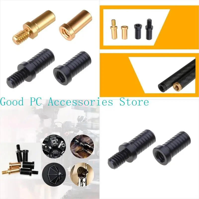 R53C Juego 2pcs Camping Outdoor British 1/4 pulgadas Conectores luz Adaptadores DIY