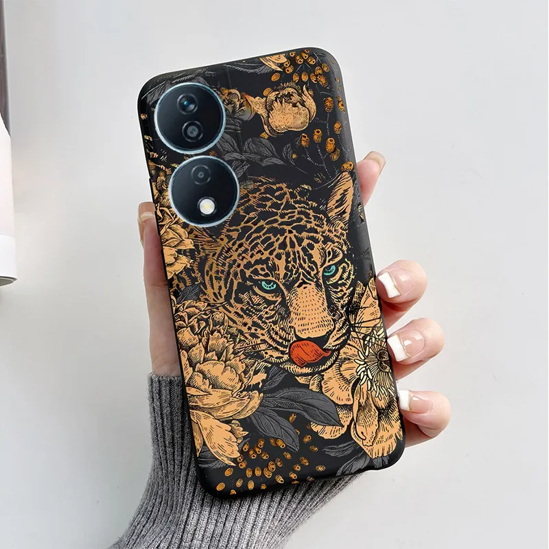 Para Honor 90 funda inteligente Honor 90 funda de teléfono inteligente lindo gato dibujos animados cachorro perro TPU funda protectora trasera de silicona en Honor 90 Smart - imagen 4