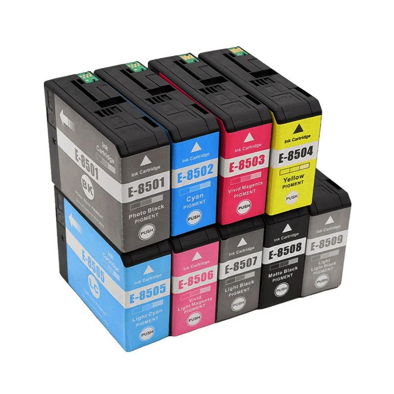 Cartucho de tinta Compatible con 9 colores P800 T8501 T8501-T8509 para impresora Epson SureColor SC-P800 P800