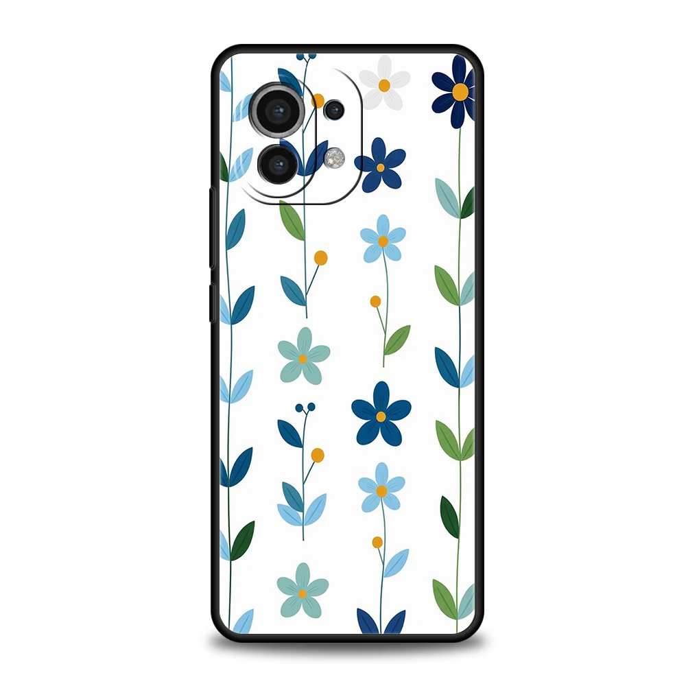 Funda de teléfono para Xiaomi 15 14 13 12 Lite 14T 13T 12T Pro Poco X7 X6 X5 X4 X3 NFC F7 Ultra F6 Pro funda suave flor elegante - imagen 2