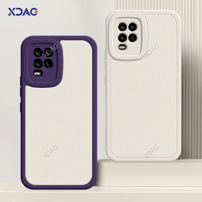 Funda de lujo con diseño de Litchi Peel para Xiaomi Mi 10 Mi10 Xiaomi10 Lite 10Lite Pro Ultra 10S 5G Funda de piel de cordero de cuero clásico - imagen 5