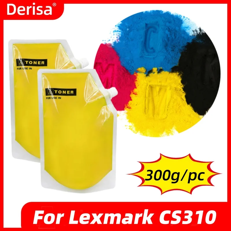 300 g/pc polvo de tóner Compatible para impresora Lexmark CS510 CS510de CS510dte CX310 CX310N CX310DN CX410 CX410E CX410DE CX410DTE
