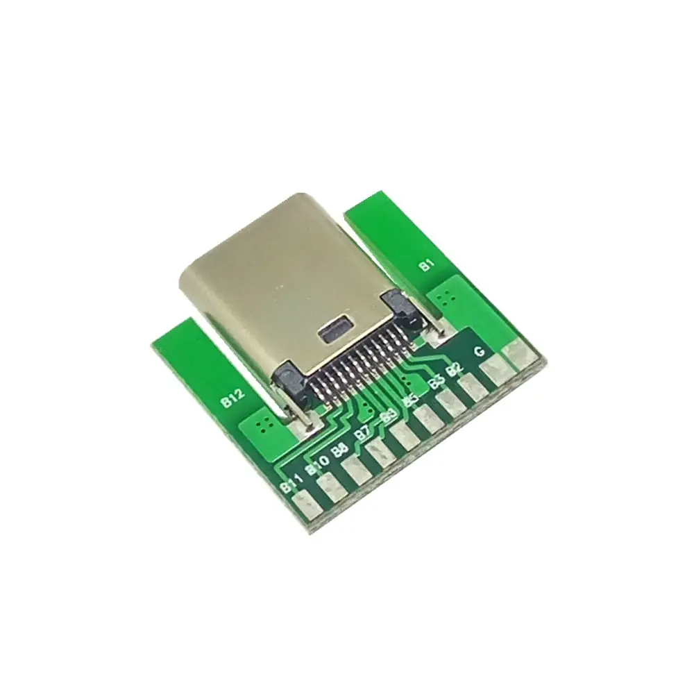 Enchufe de placa adaptadora de 24 pines USB3.1 hembra/macho tipo c, conector de 24 pines, tipo soldado - imagen 3