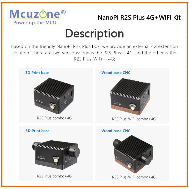 Kit NanoPi R2S Plus 4G y WiFi, RK3328 openwrt Ubuntu 1GB DDR y 32G eMMC - imagen 2