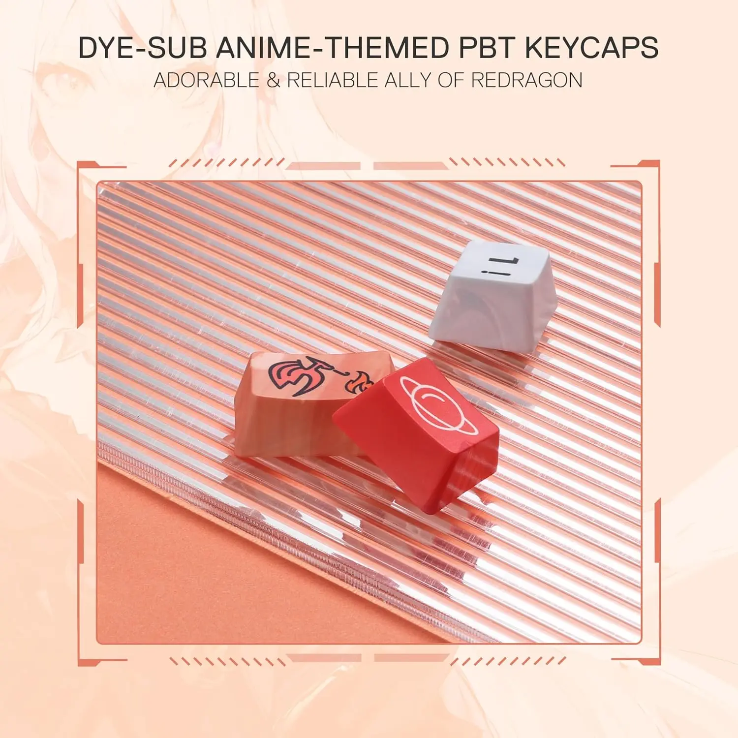 Redragon K673 PRO SE 81 teclas inalámbrico RGB 3 modos Anime Teclado mecánico para juegos con enchufe intercambiable en caliente, interruptor lineal Hi-Fi personalizado - imagen 5