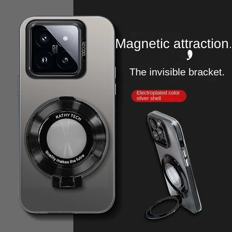 Para Magsafe funda de carga inalámbrica para Xiaomi 15T 15 14 13 17 13T 14T Pro MAX Poco M6 X6 F7 Ultra F6 x7 Pro cubierta de soporte mate