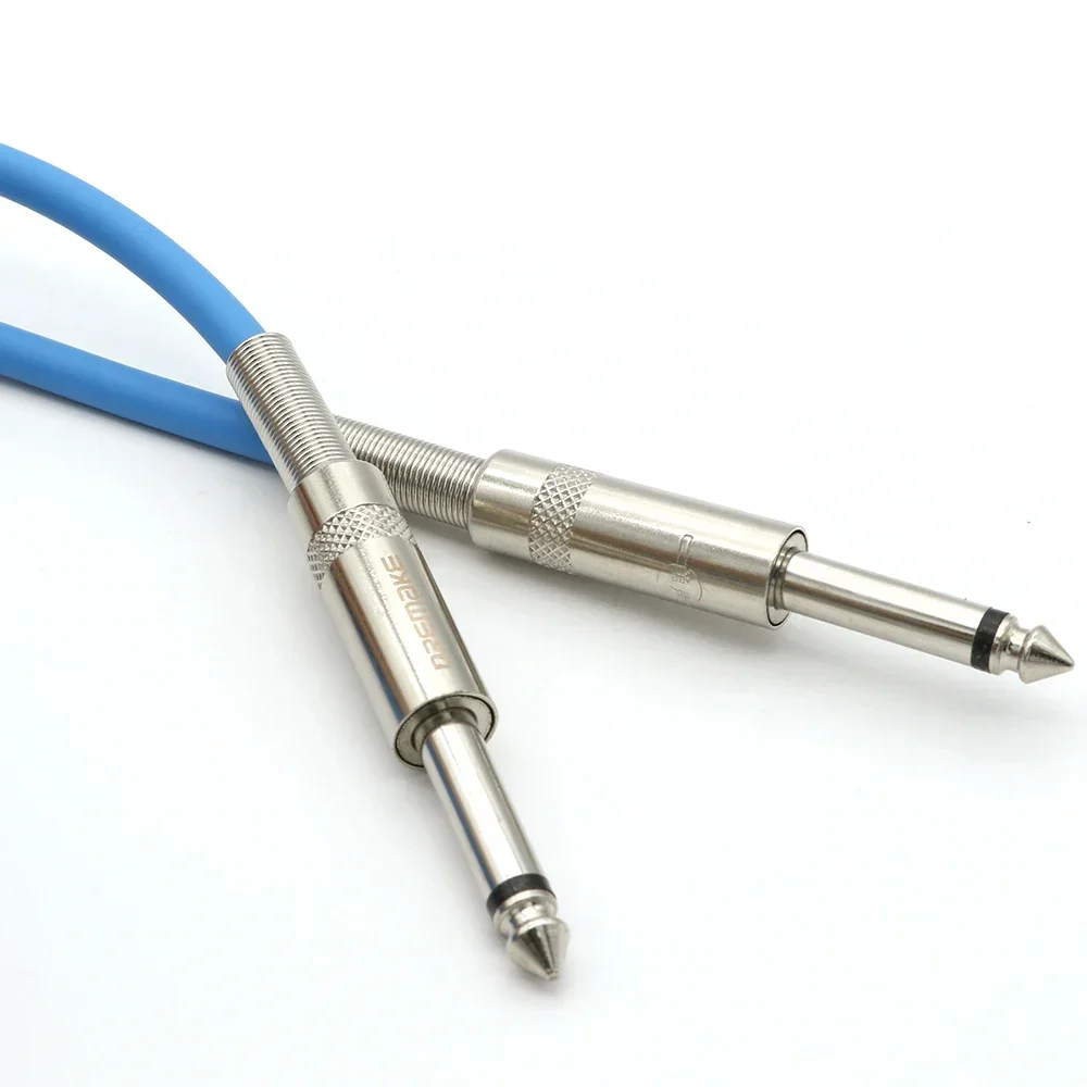 Cable de Audio macho a macho para guitarra, Conector de 6,35mm, niquelado, para teclado de bajo - imagen 4