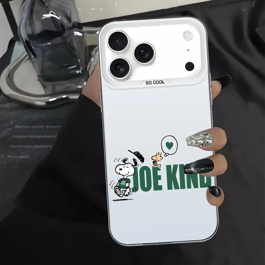 Funda trasera de teléfono para iPhone 13 11 15 Plus 12 XS 14 16 17 Pro Max 16e XR 17Air Cute Cartoon S-S-noopyS - imagen 4