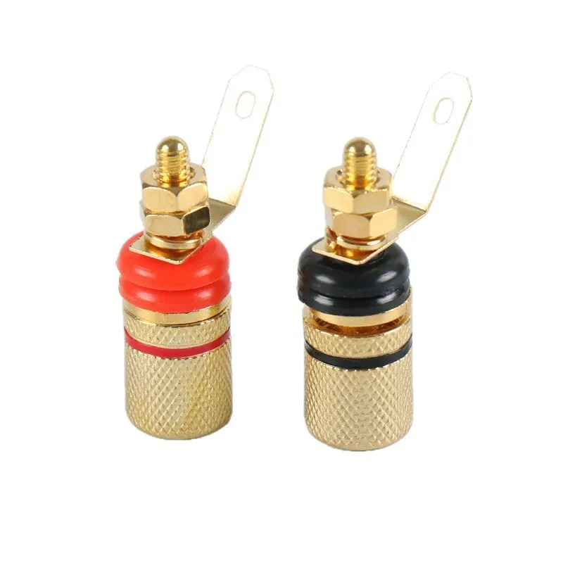Conector adaptador de poste de unión, amplificador chapado en oro, Terminal de altavoz, adecuado para enchufes Banana de 4mm, 2 uds. - imagen 3
