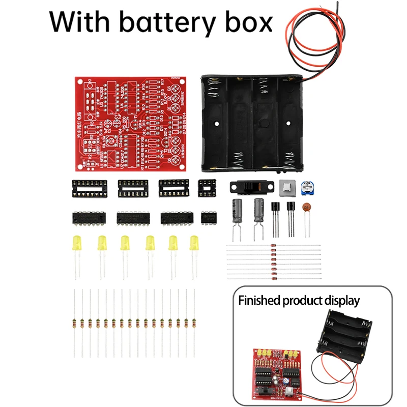 Kit electrónico DIY de simulación de luz trasera de coche DC 5-6V, componente de soldadura divertido, Kit de práctica de soldadura para estudiantes de entrenamiento - imagen 4