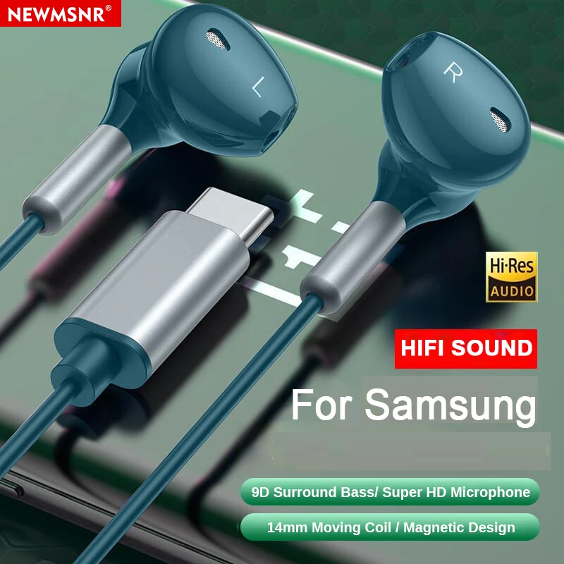 Auriculares digitales de 32 bits 9D Supergraves tipo C y 3,5mm, auriculares intrauditivos con bobina móvil de 14mm, auriculares magnéticos BES/DAC para jugadores con micrófono HD - imagen 3