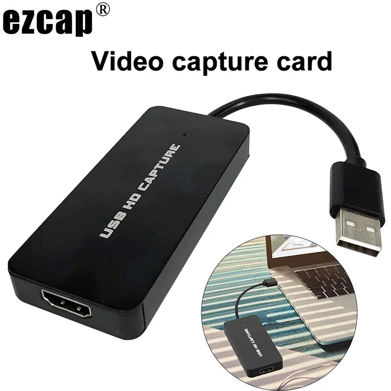 EZCAP 1080P 60fps Full HD caja de grabación de vídeo HDMI a USB 2,0 tarjeta de captura de Audio y vídeo para PS4 Switch PC cámara transmisión en vivo - imagen 3