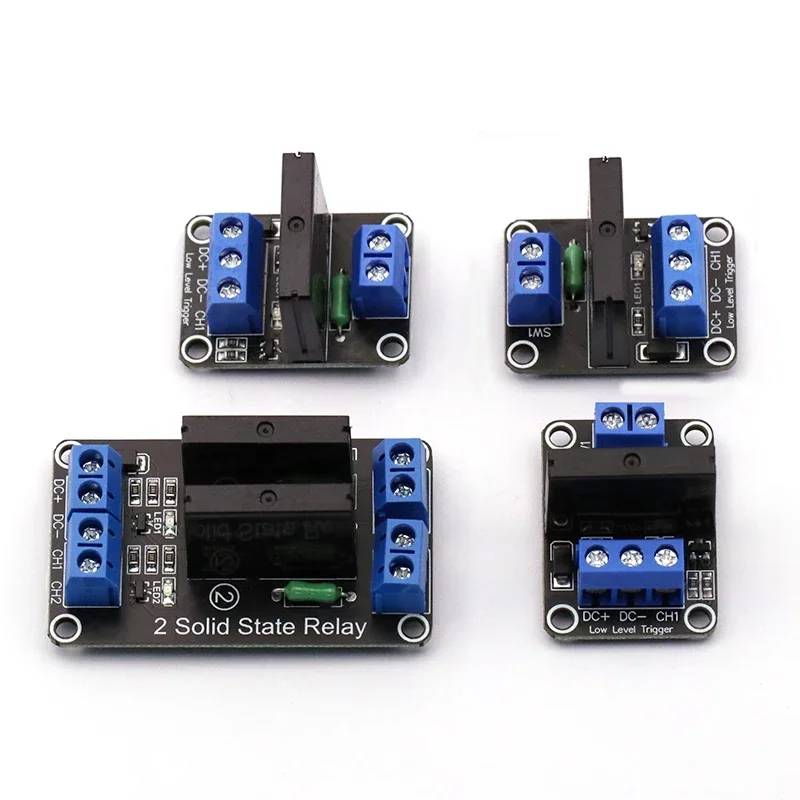 Módulo de relé de estado sólido de 5V, 1/2/4 canales, alto/bajo nivel SSR G3MB-202P, salida de 250V 2A con fusible resistivo para Arduino, 1 Uds. - imagen 3
