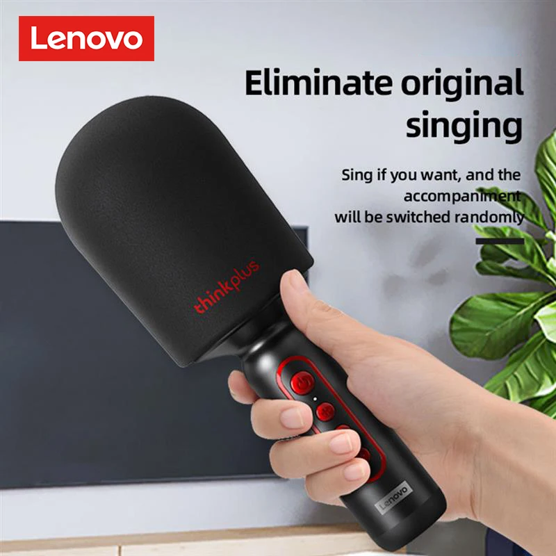 Lenovo M1 micrófono de mano inalámbrico Bluetooth, artefacto de Karaoke de calidad de sonido HIFI, teléfono móvil portátil para el hogar - imagen 3