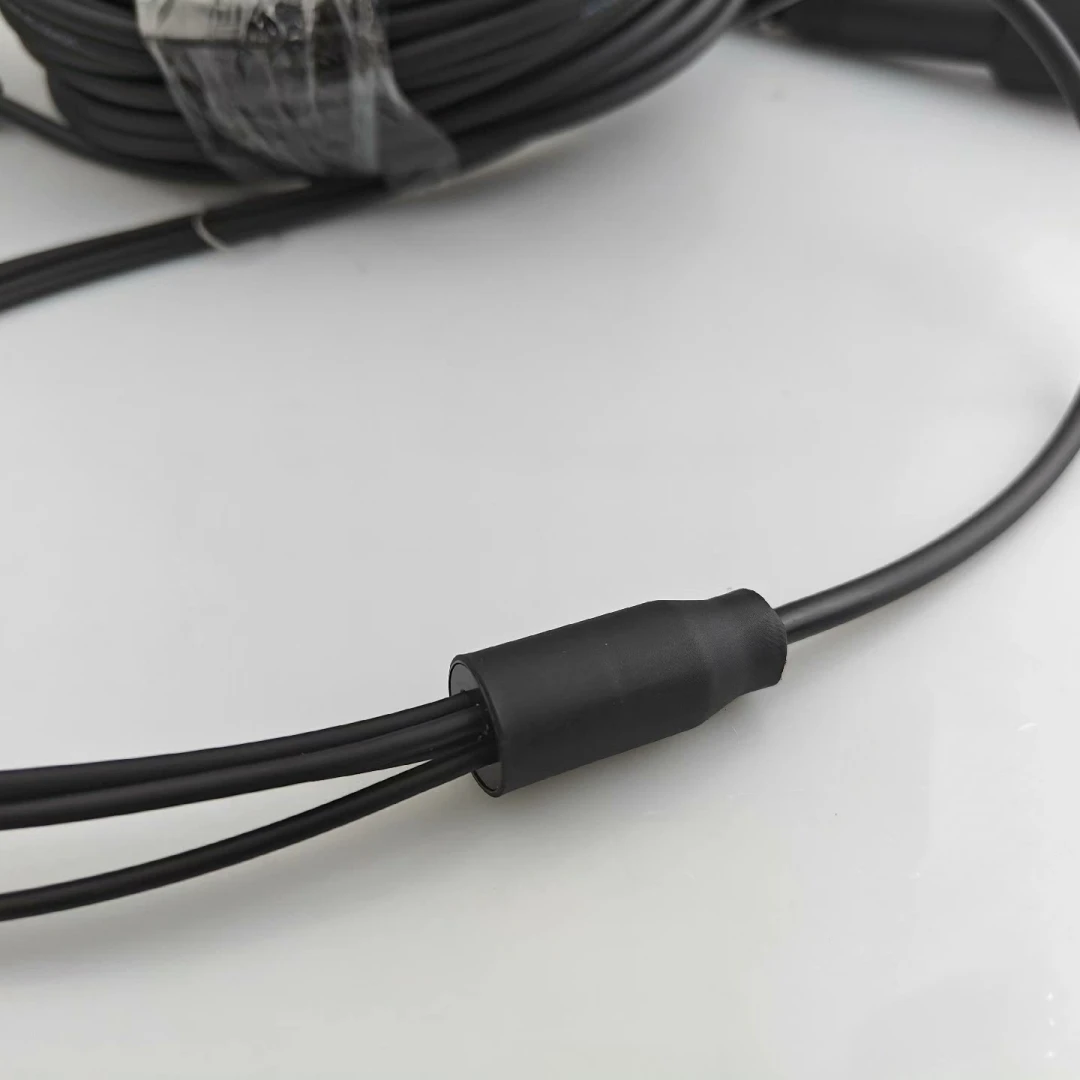 6 núcleos OM3 TPU cable de conexión blindado 60M-120M 6C SC LC FC ST APC multimodo 6 fibras puente de fibra óptica al aire libre 80M 100M FTTHELINK