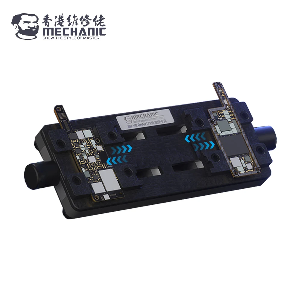 Abrazadera de placa base mecánica ORI AIR de doble eje para teléfono móvil, tableta, placa base, abrazadera de reparación de Chip, herramienta de eliminación de pegamento y estaño