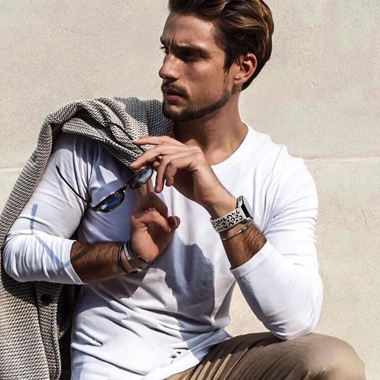 Correa grabada para Amazfit BIP 5 6 pulsera de repuesto 20mm correa de silicona de leopardo correa amazfit gts 3 4 mini Gtr 4 correas de reloj - imagen 3