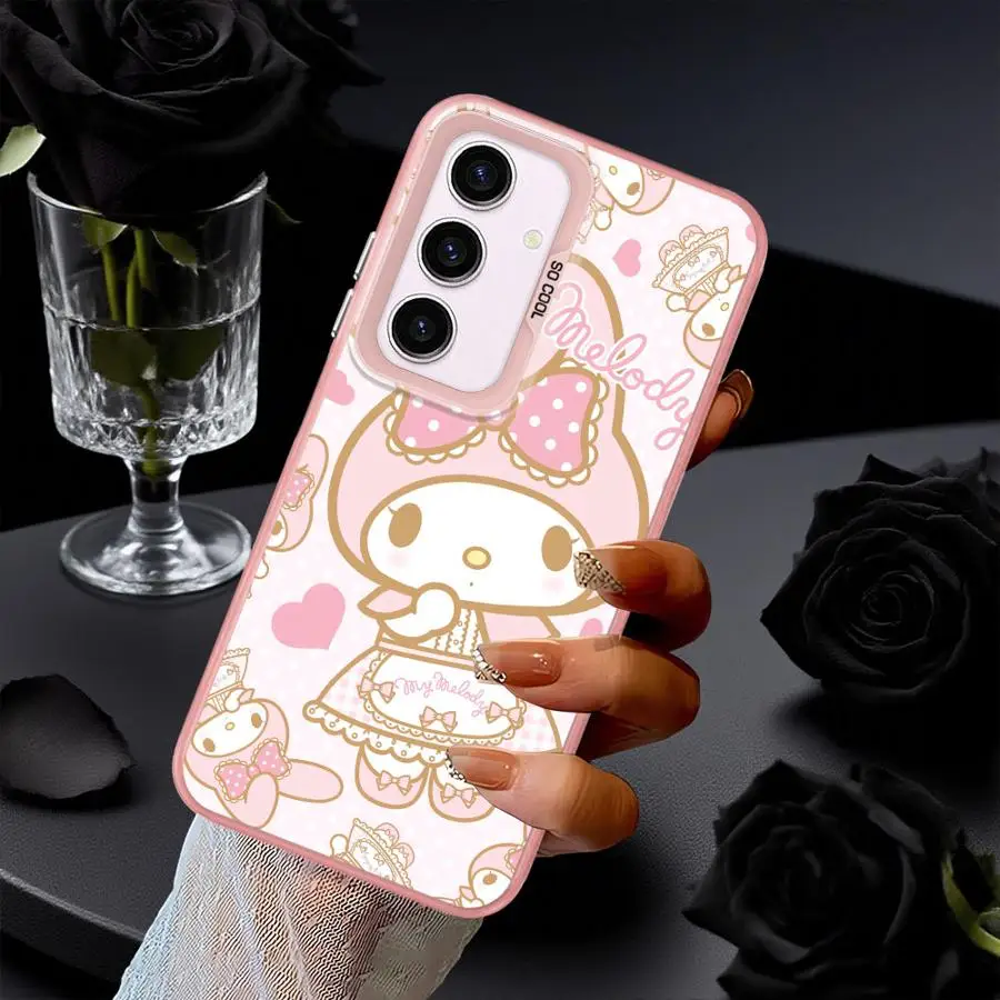 Funda trasera de teléfono para Samsung Galaxy A33 A34 A36 A23 A32 A22 A52 A26 A25 A53 A24 A73 Happy Melody - imagen 5