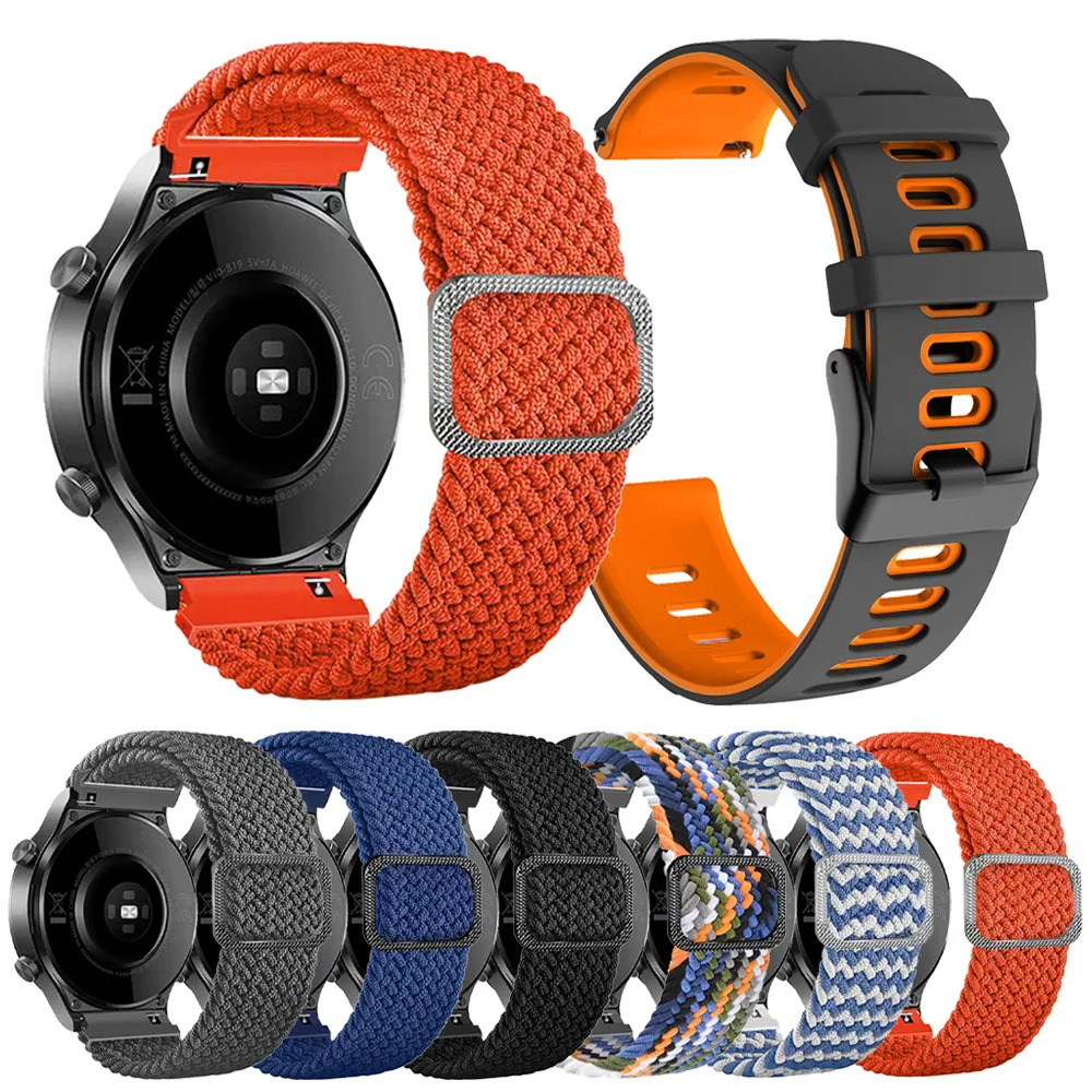 Correa de nailon trenzado para TicWatch Pro 3 Ultra, banda de reloj GPS/LTE para Ticwatch GTX S2 E2 E3 GTH/GTW, 20mm, 22mm - imagen 2