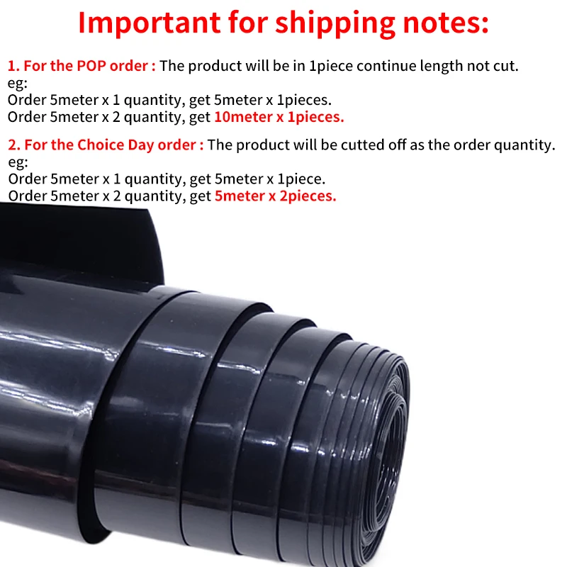 Tubo termorretráctil de PVC de 1/8/15M, paquete de batería Lipo 18650, película de protección aislada de 105 ~ 300mm, funda de litio, funda de Cable negra - imagen 3