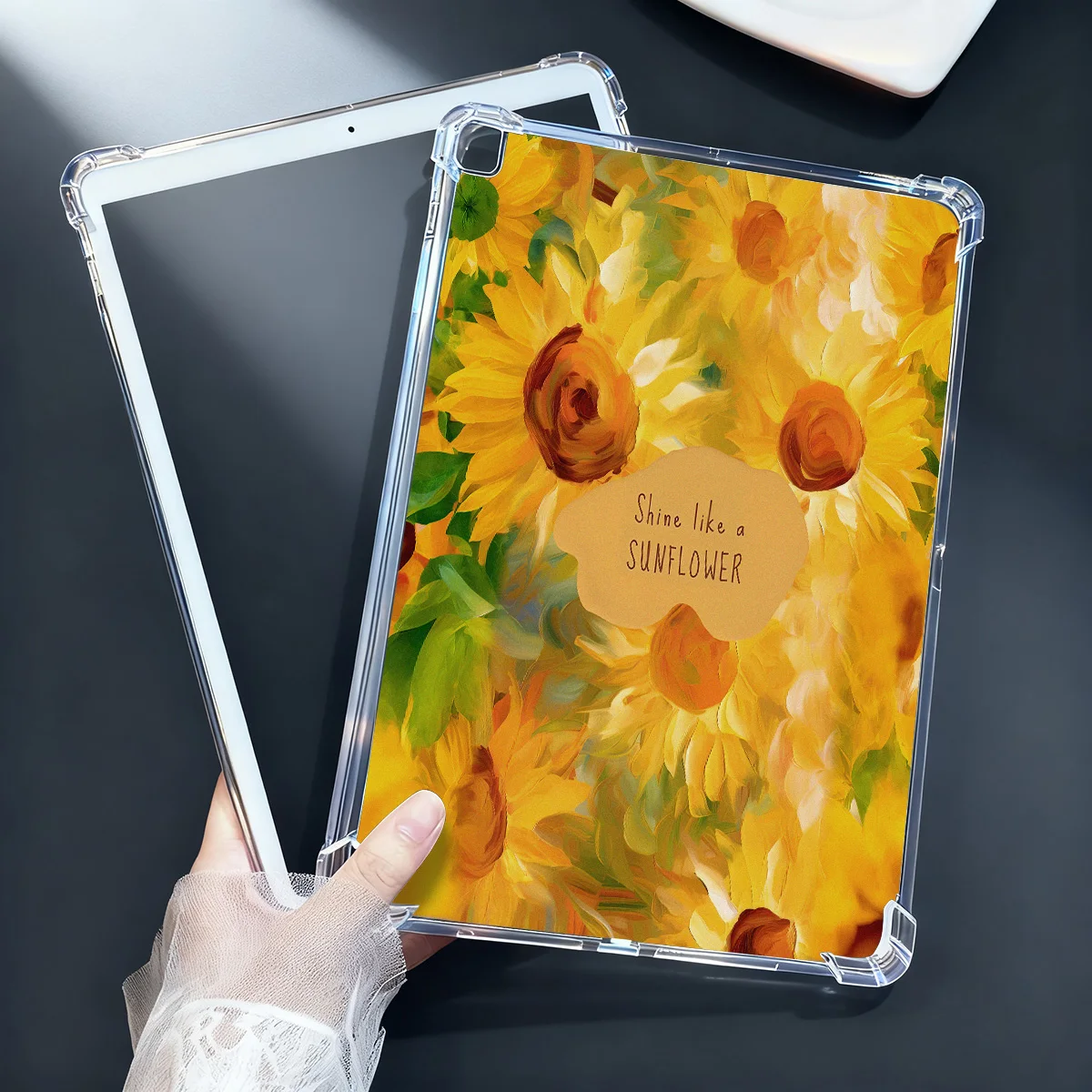 Funda de silicona con flores para Samsung Galaxy Tab A9 Plus S10 Fe S6 Lite S10 Lite A8 S9 FE Plus S7 FE S8 A11 Funda protectora - imagen 5