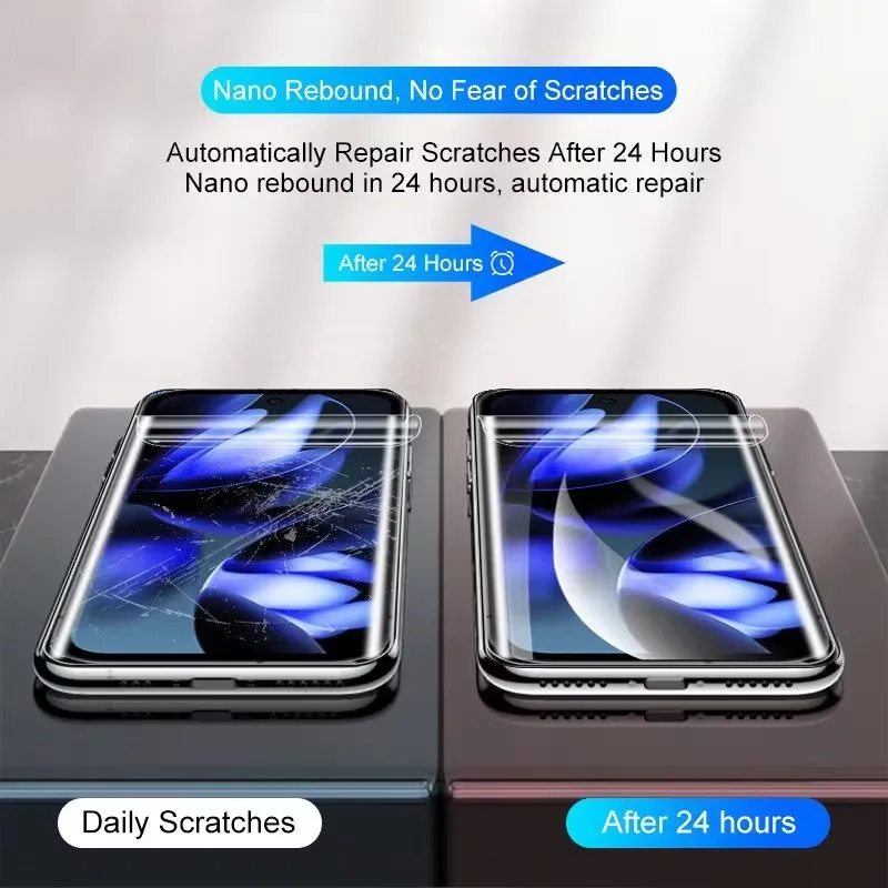 Película de hidrogel de 3 uds para Realme V70S V60s V30 V30t V50 Realme V60 Pro Protector de pantalla de cubierta completa - imagen 5