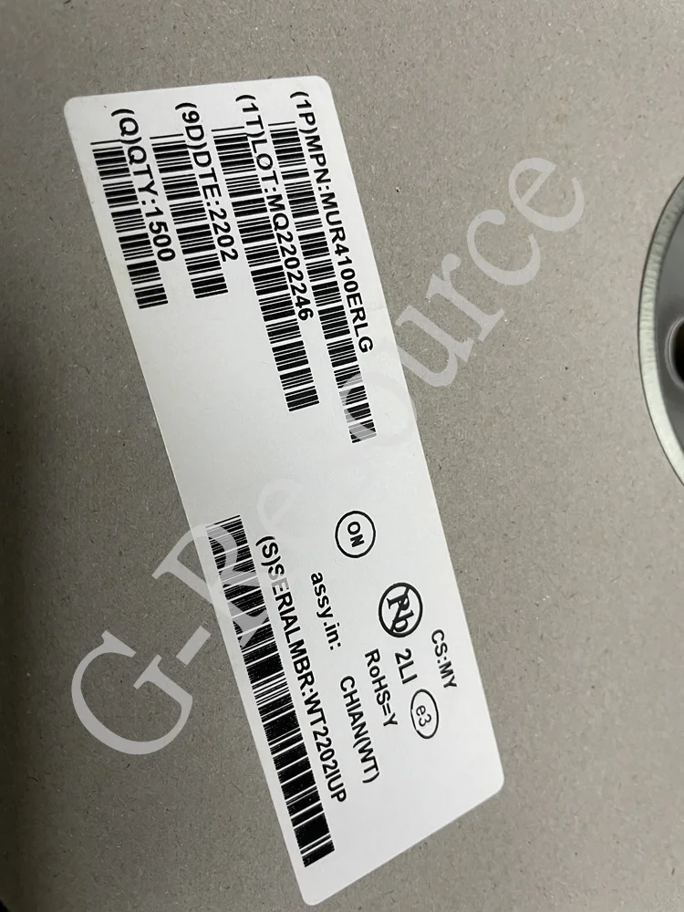 (50 uds) MUR4100 MUR4100ERLG DO-201AD 4A 1000V diodo de recuperación súper rápida - imagen 2