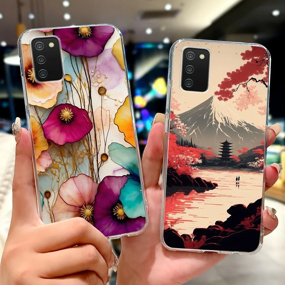 Para Samsung Galaxy A02s funda SM-A025F moda gato León pintado funda de silicona suave para Samsung A02s M 02s Galaxy M02s Shell - imagen 3