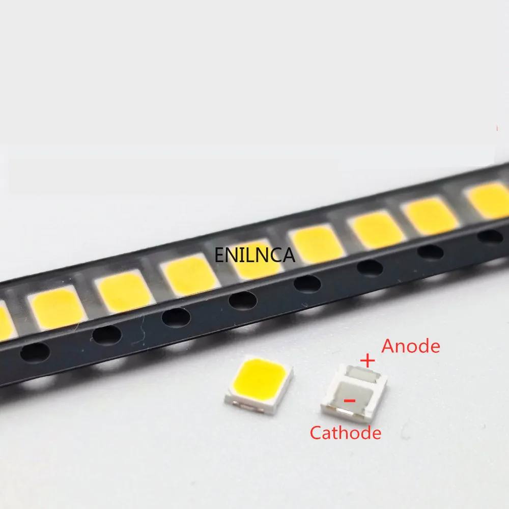 Chip LED SMD 100 de 50-2835 piezas, lámpara de diodo emisor de luz blanca de 0,5 W, 1W, 3V, 6V, 9V, 18V, 50-55LM, montaje en superficie ultrabrillante - imagen 3