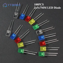 Kit de diodos LED 2x5x7 mm multicolor para proyectos electrónicos
