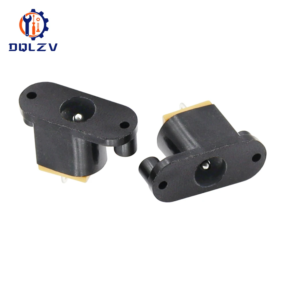 Conector de fuente de alimentación de CC, conector hembra de 5,5x2,1mm, 5,5x2,1mm, adaptador de enchufe Jack de montaje en Panel de 3 pines, DC-018 - imagen 2