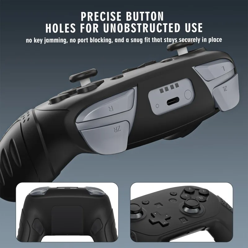 Funda protectora de silicona para Nintendo Switch 2 Pro, mando antideslizante, empuñaduras de Joystick, cubierta protectora de goma - imagen 3