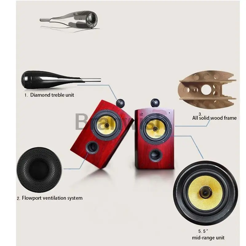 Altavoz Pasivo 5.5" 150W Estantería HiFi Cine Casa - imagen 3