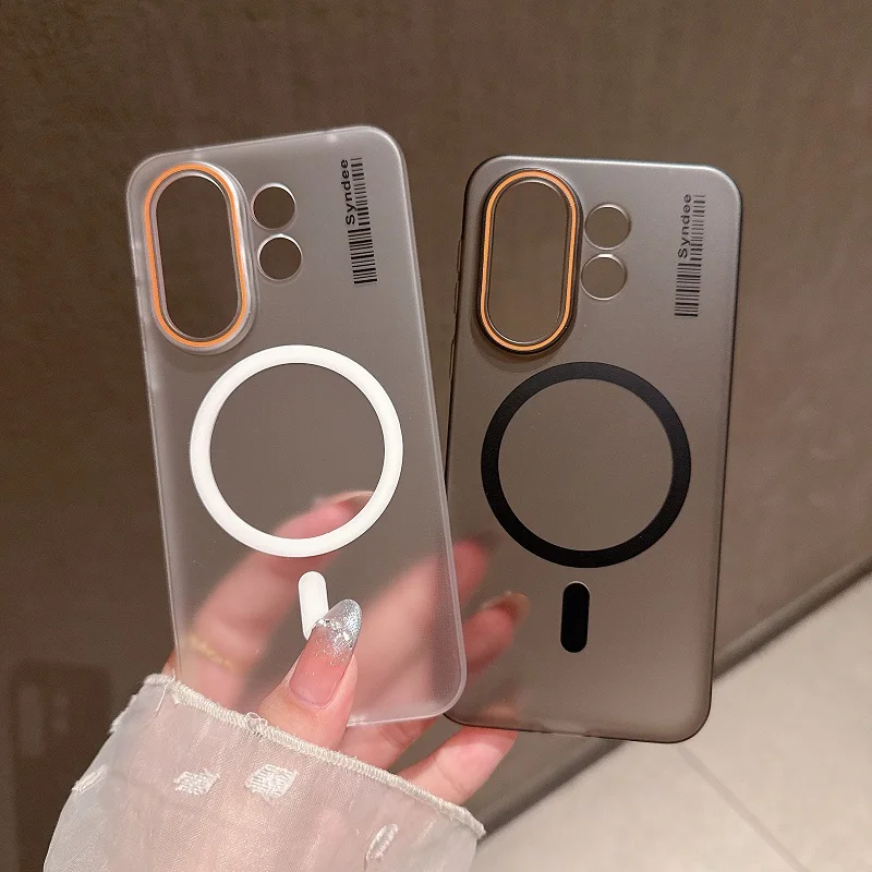 Para Magsafe mate Pc funda de teléfono translúcida para OPPO K13 Turbo Pro carga inalámbrica magnética parachoques a prueba de golpes para K13 Turbo - imagen 2