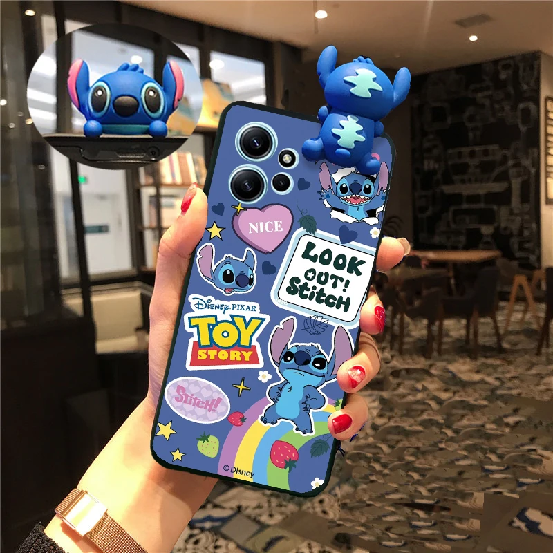 Funda de muñeca de punto 3D de moda para OPPO A3 A3X A80 A60 A40 A59 5G A78 A52 A72 4G A92 chica lindo monstruo dibujos animados TPU fundas de teléfono