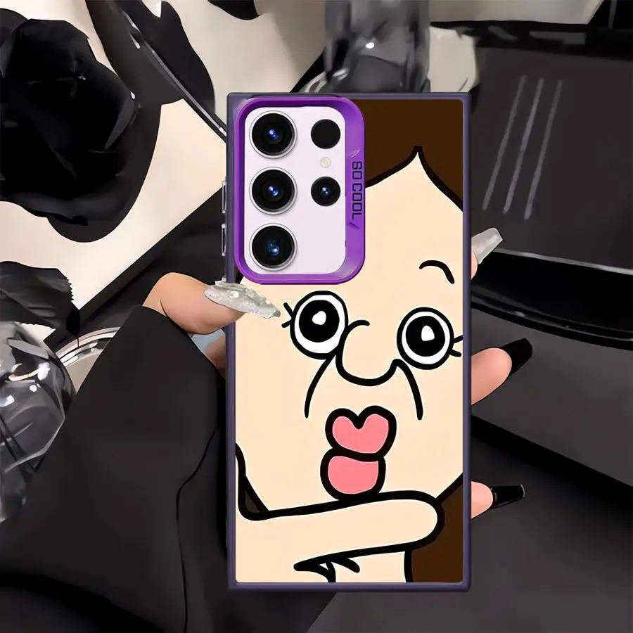 Funda bonita de pareja Bangbang Yuzhi para Samsung Galaxy S25 S21 Note 20 Ultra S23 S20 Plus S24 FE S22 S23 - imagen 2