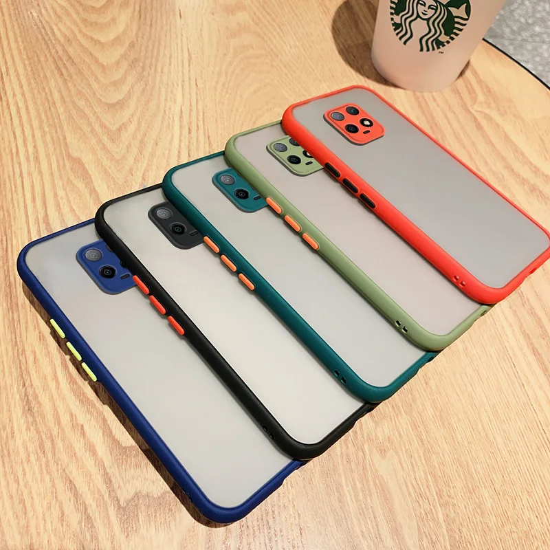 Funda duradera mate translúcida a prueba de golpes para Xiaomi Redmi Note 9 Pro 9s 10 10S 9A 9C Nfc Note 8 Pro funda con sensación de piel - imagen 4