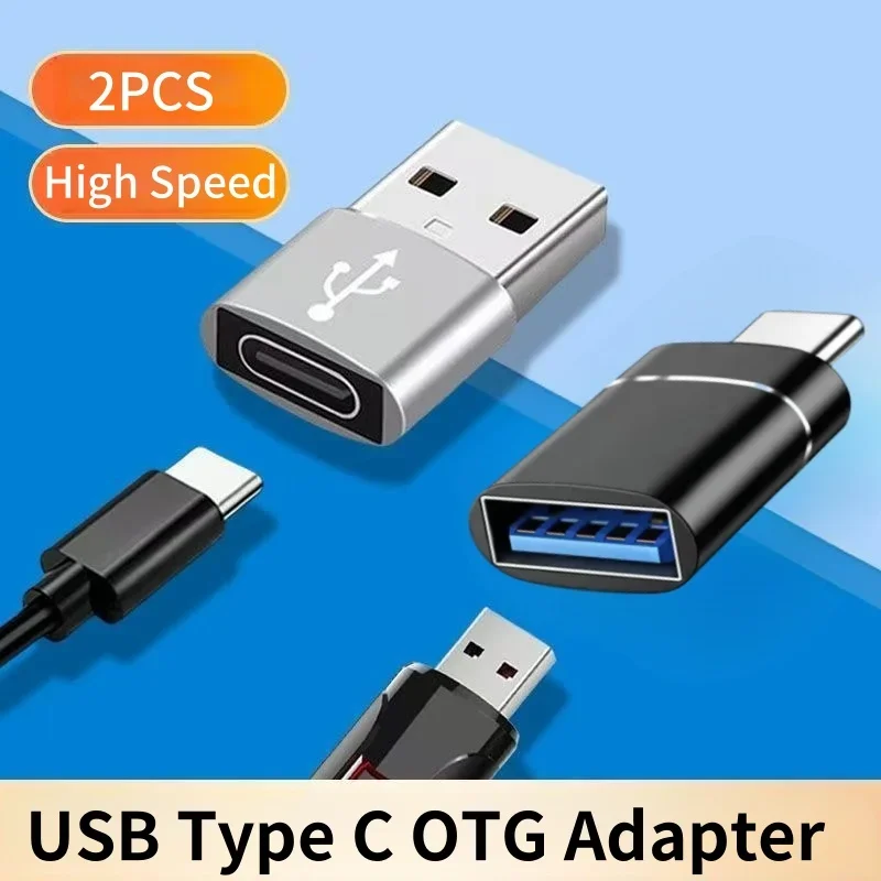 2/8 Uds USB 3,0 a tipo C OTG adaptador tipo C macho a USB hembra conector para ordenador portátil Xiaomi Samsung Macbook USBC OTG conector