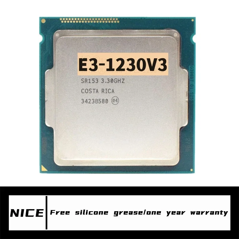 Xeon-procesador E3-1230 v3 E3 1230 v3 E3 1230v3 3,3 GHz, CPU de cuatro núcleos de ocho hilos, 8M, 80W, LGA 1150