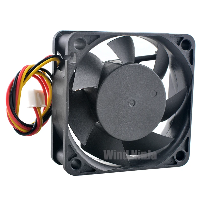 GFA06020D12HH 6 cm X 60 mm X 20 mm DC12V 0.20A Ventilador de enfriamiento de 3 pines para fuente de alimentación de CPU del chasis - Ventilador con cubierta de perfil bajo de 60 mm