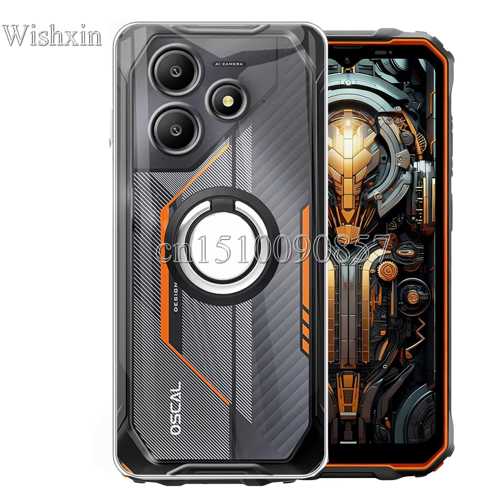 Funda para Blackview Oscal Marine 2 soporte de anillo a prueba de golpes suave TPU Kickstand Funda para Blackview Oscal Marine2 Couqe Funda - imagen 2