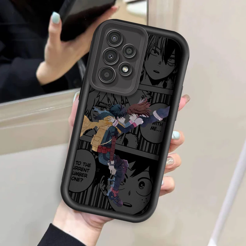 My Hero Academia Anime Art para Samsung A73 A71 A54 A53 A52 A51 A33 A32 A21S A14 A13 A12 A25 A04 A05 5G Eye Ladder TPU - imagen 3