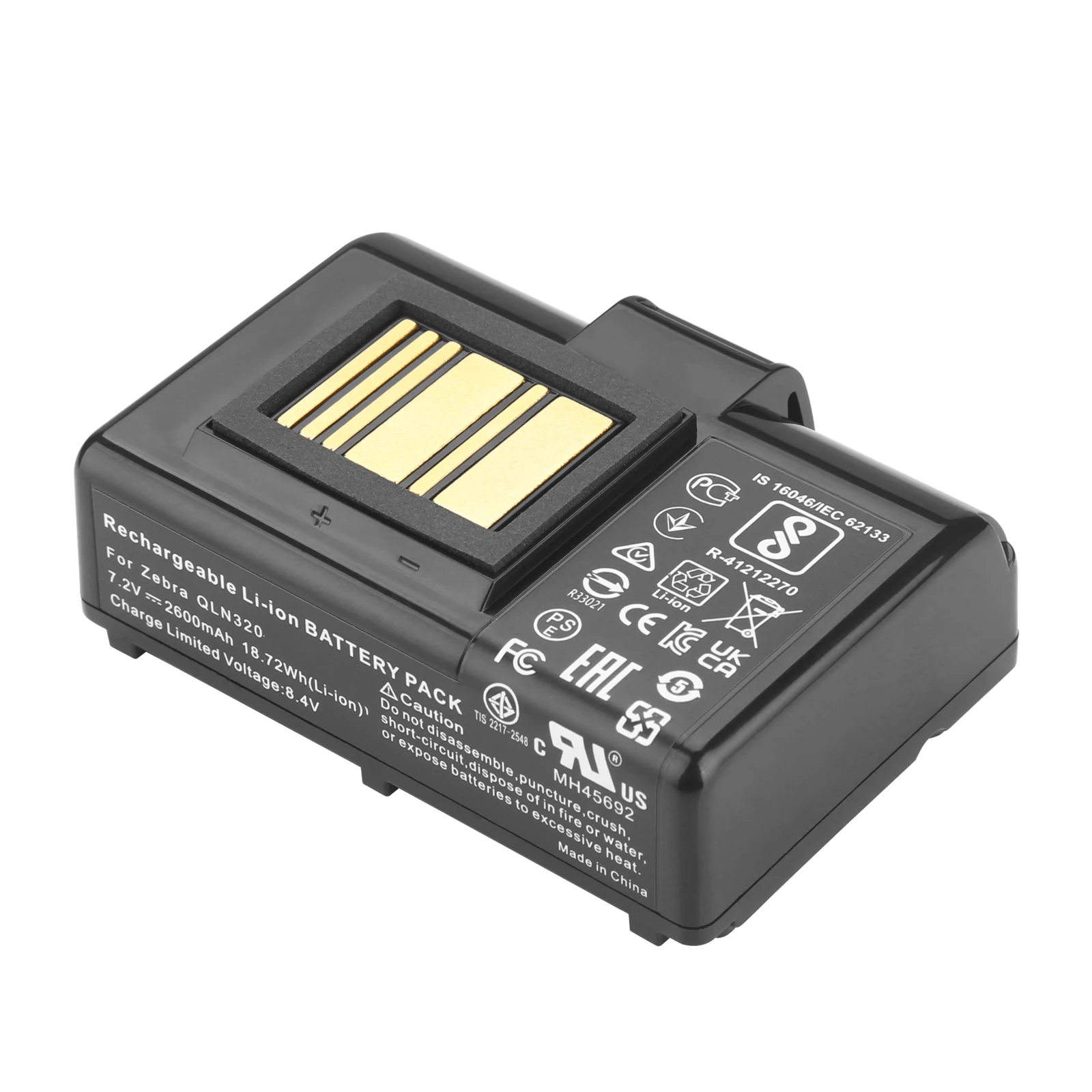 Batería de impresora portátil 7,2 V 2600mAh para Zebra QLN220/HC,QLN320,ZQ510,ZQ520,ZQ500,ZR628,ZR638,ZQ610,ZQ620,ZQ521 - imagen 3